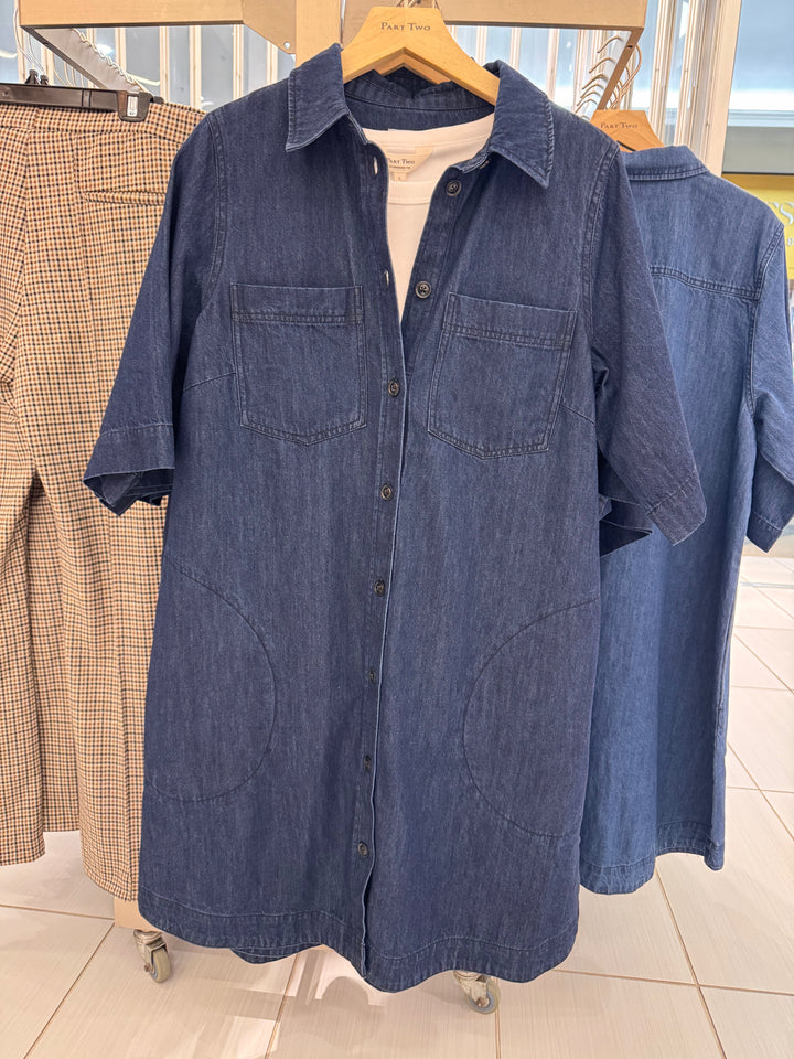 Robe courte en denim Sardia