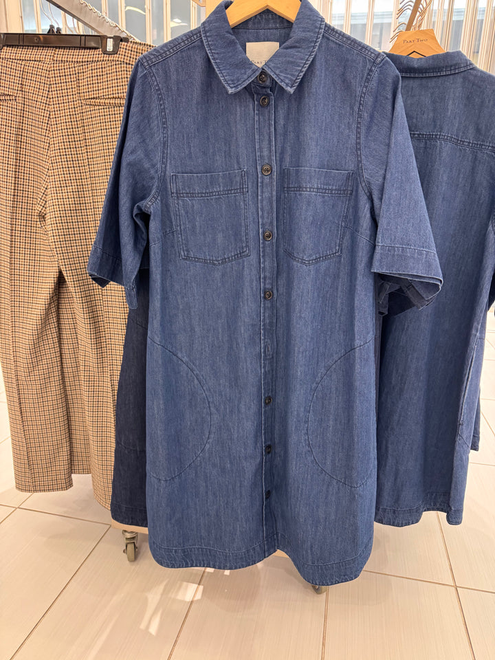 Robe courte en denim Sardia