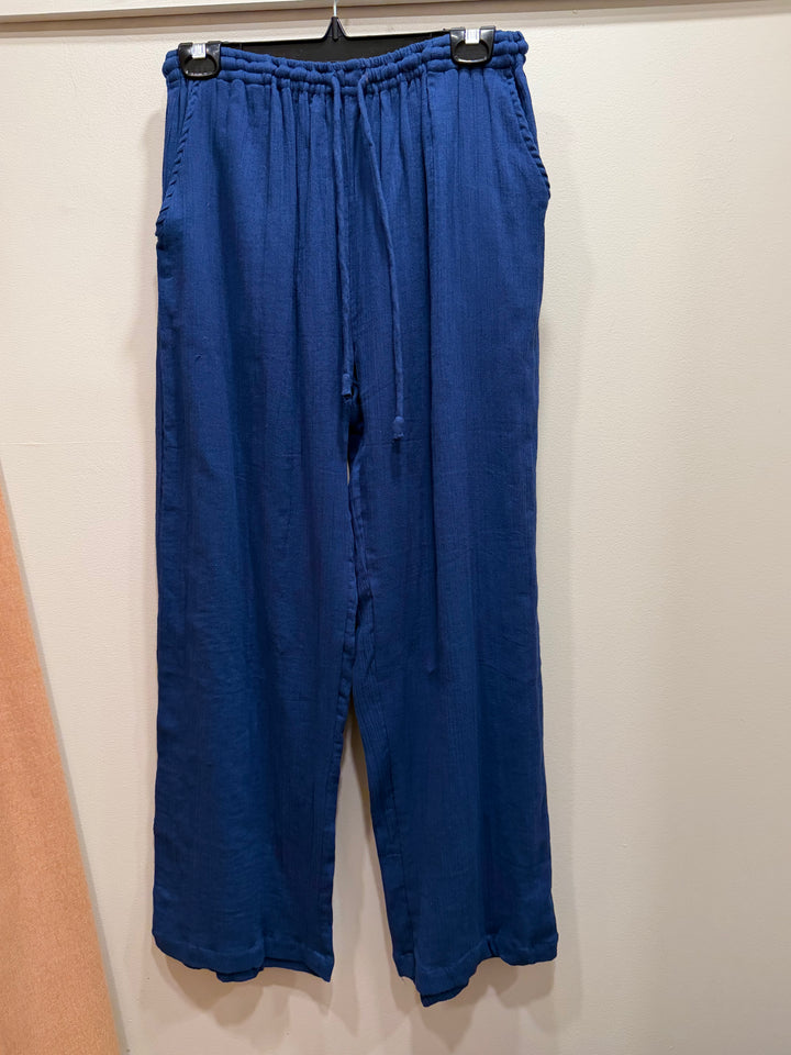 Pantalon confortable taille élastique - En pur coton