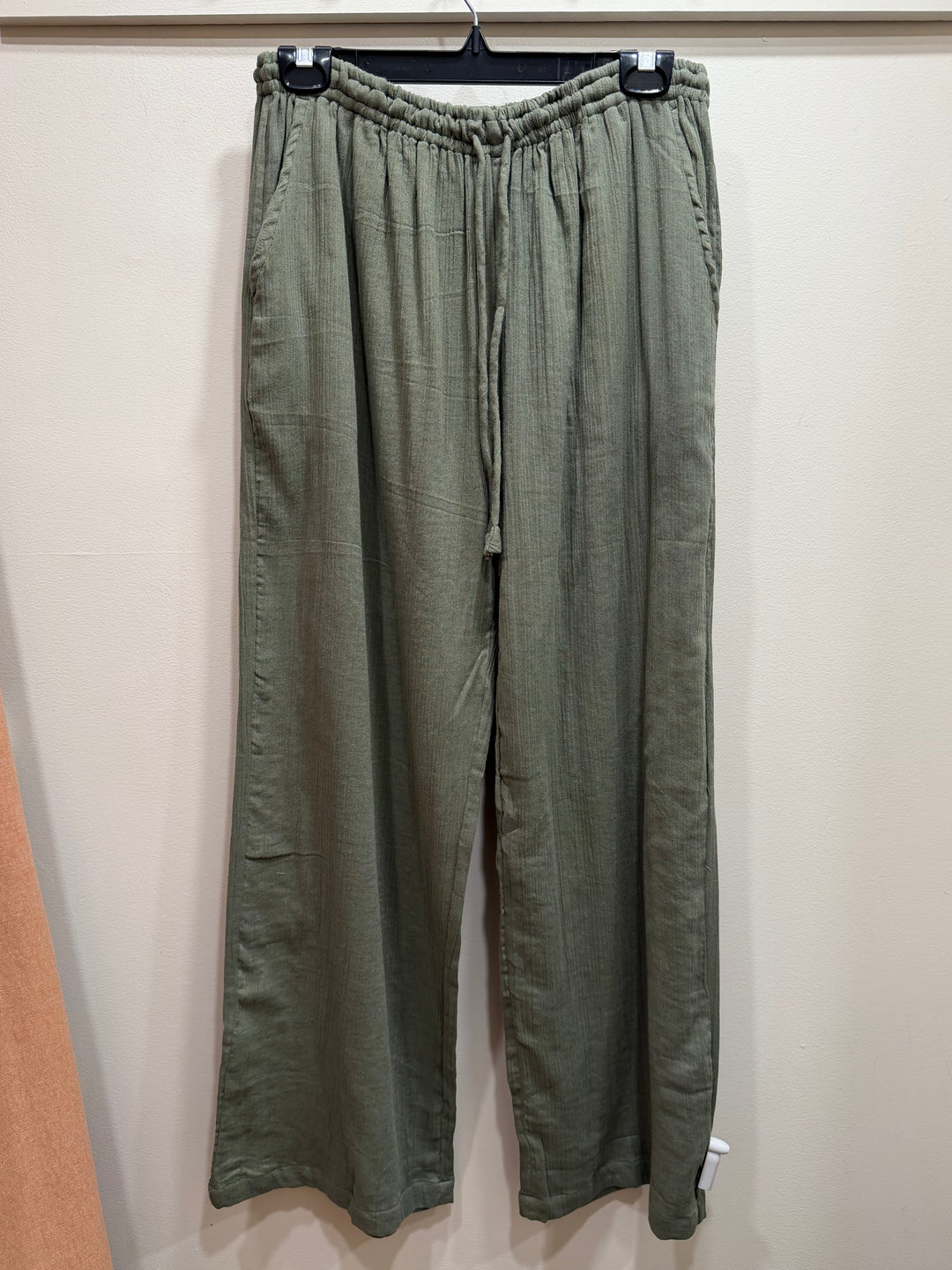 Pantalon confortable taille élastique - En pur coton