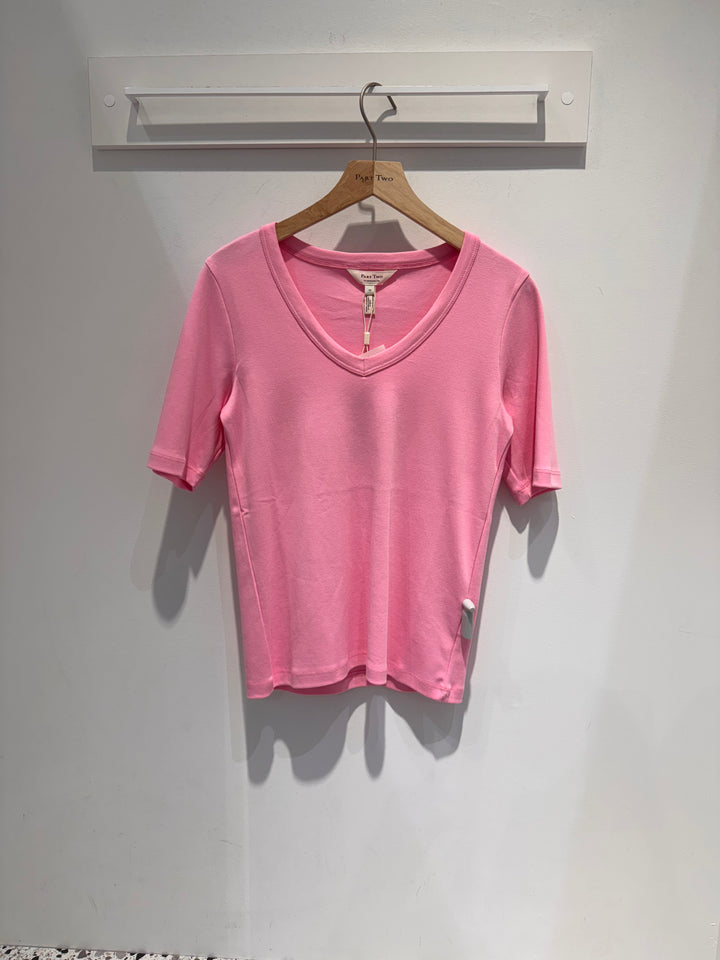 T-shirt col en v Ratansa