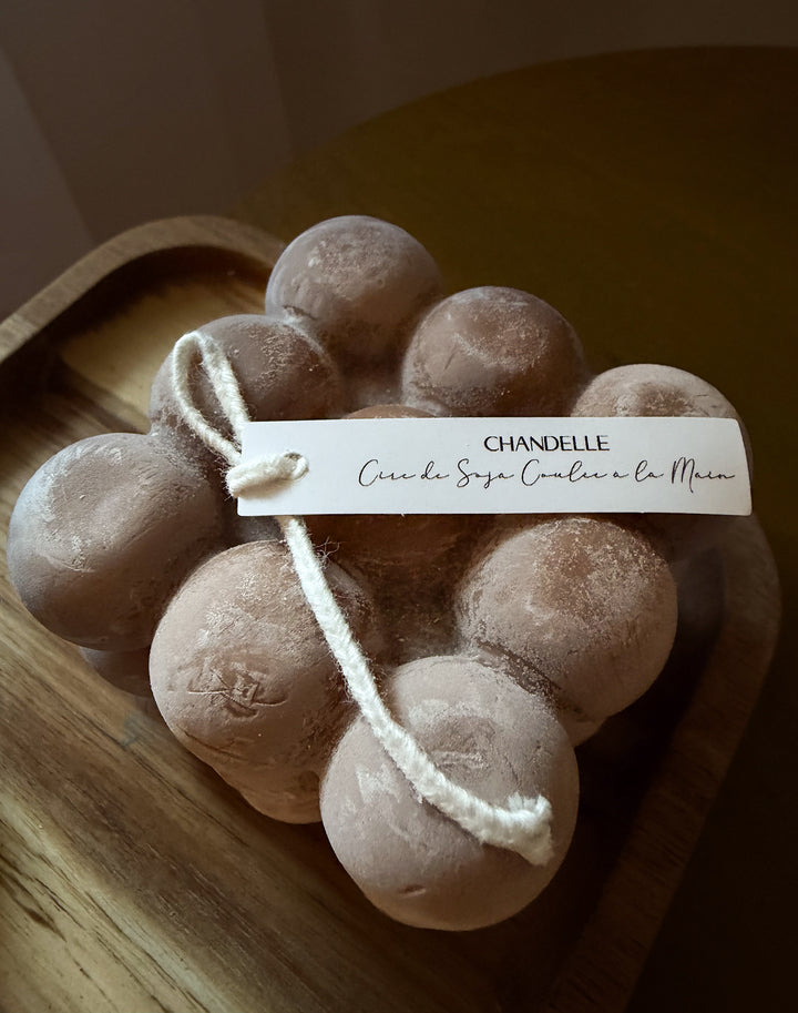 Chandelle bulles brune