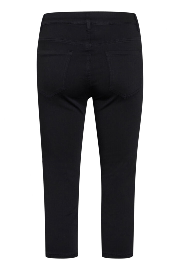 Jeans noir coupe capri Dima