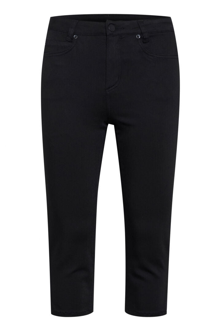 Jeans noir coupe capri Dima