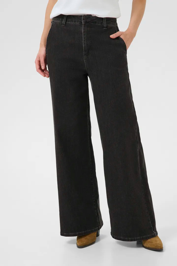 Jeans rétro à jambes évasées ultra larges Visti