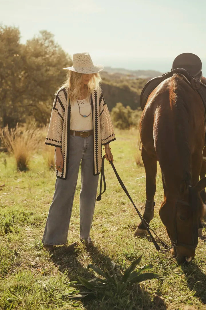 Jeans rétro à jambes évasées ultra larges Visti