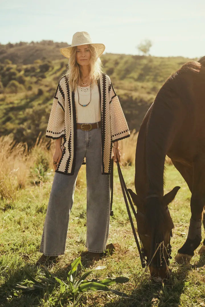 Jeans rétro à jambes évasées ultra larges Visti