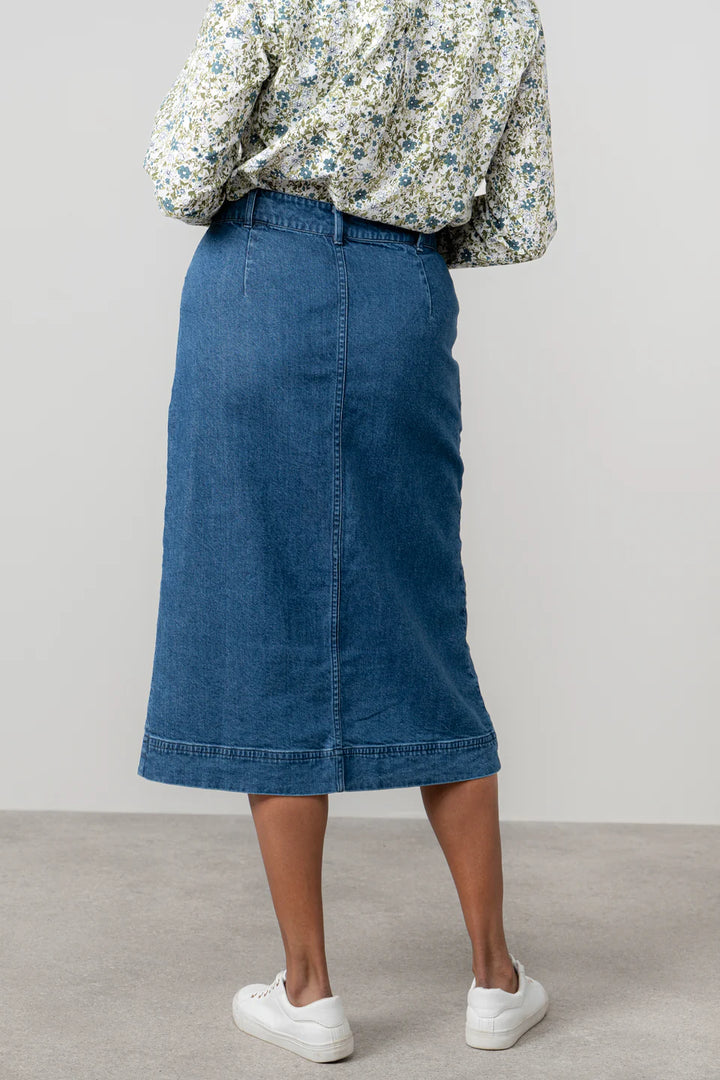 Jupe midi à fente avant Penrose