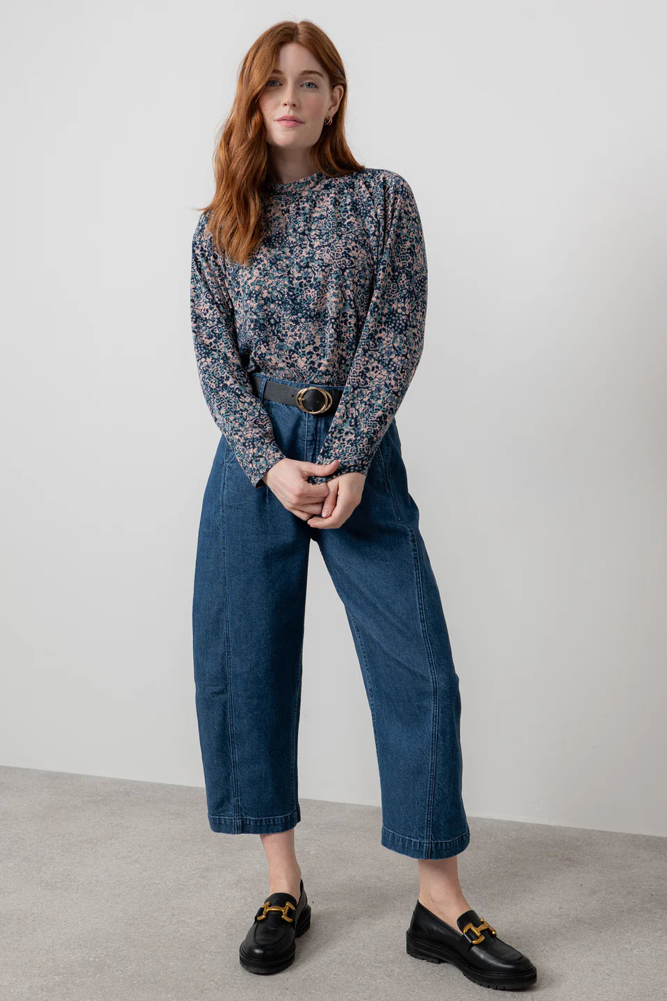 Pantalon bouffant en denim Charlie
