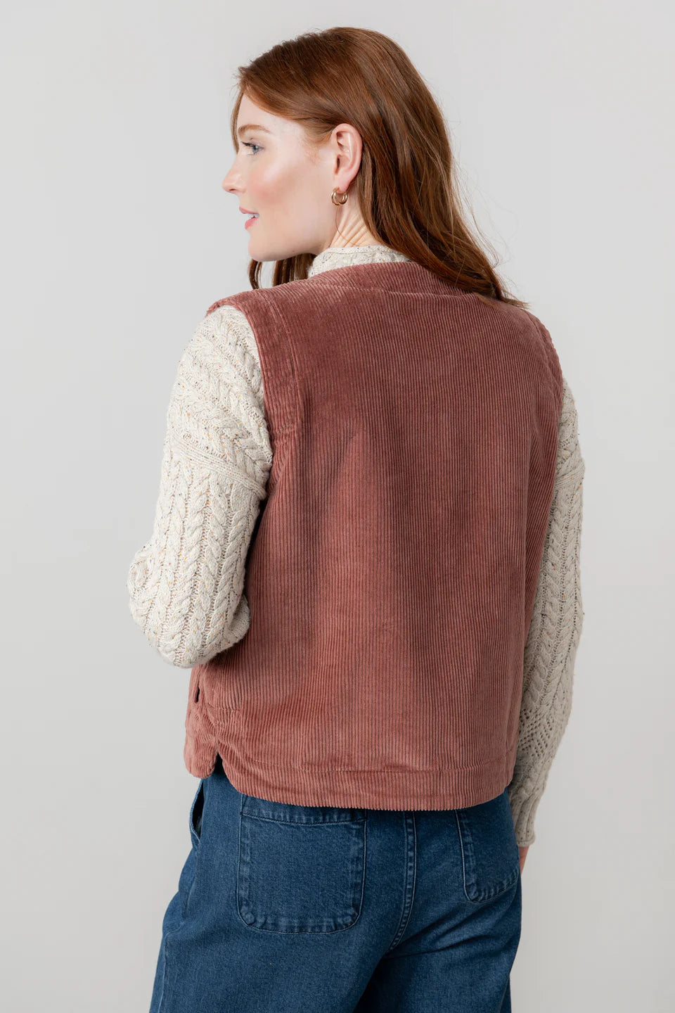 Veste sans manche en velours côtelé Dusk