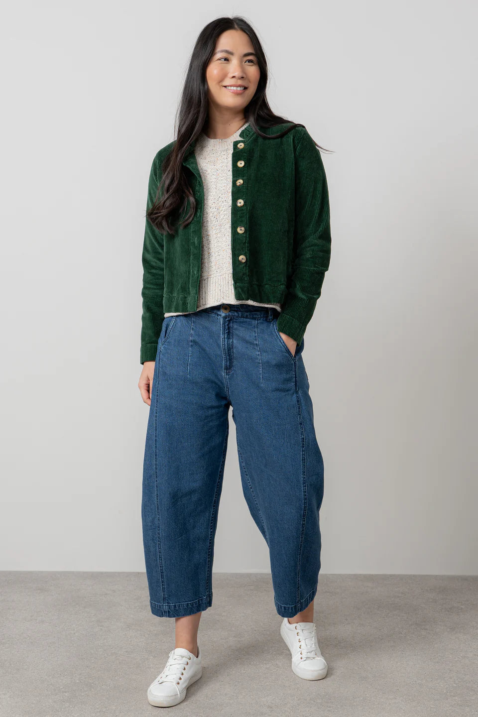 Pantalon bouffant en denim Charlie