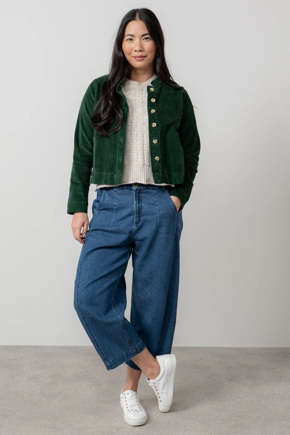 Pantalon bouffant en denim Charlie