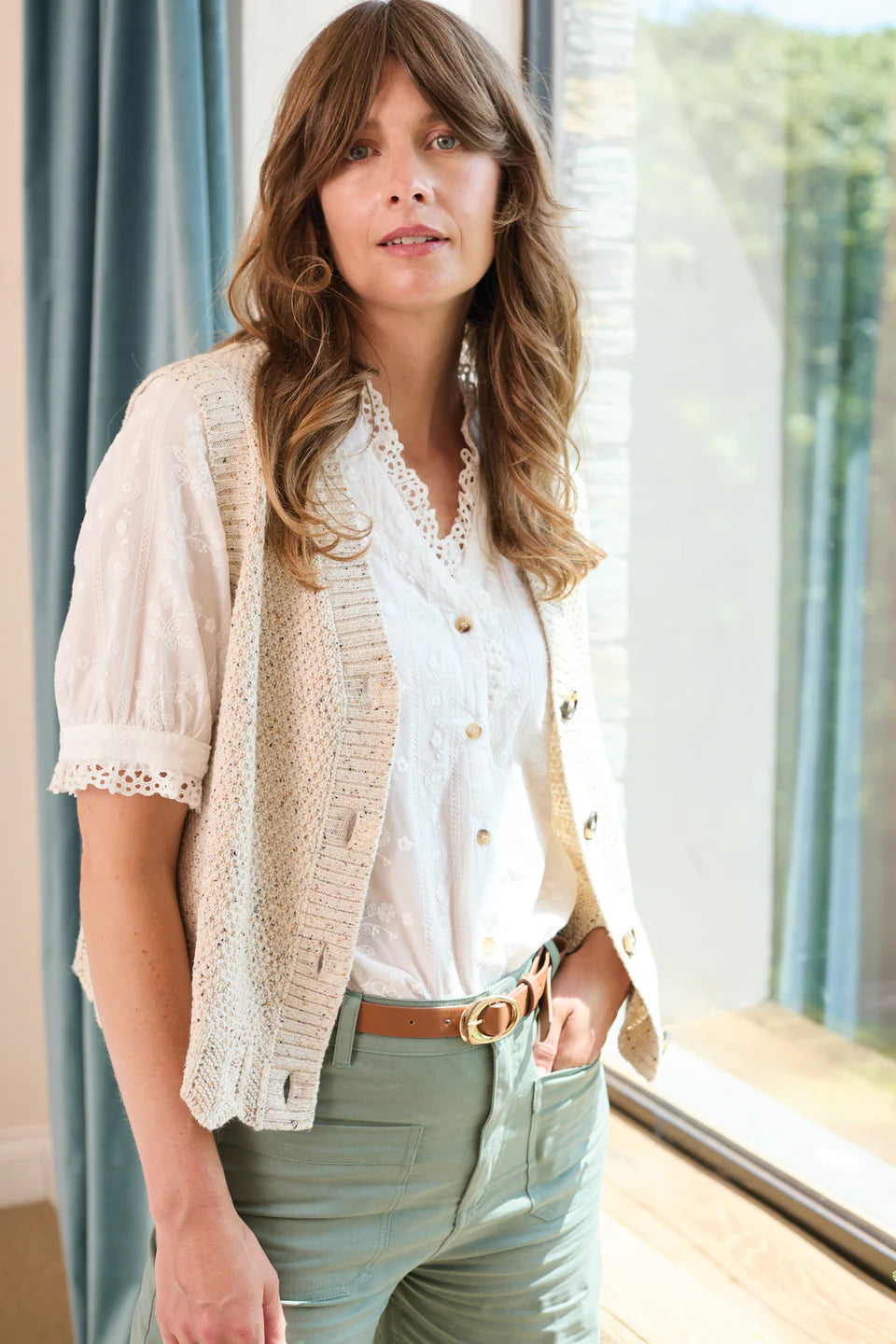 Débardeur en maille texturée Celandine - Matériels recyclés