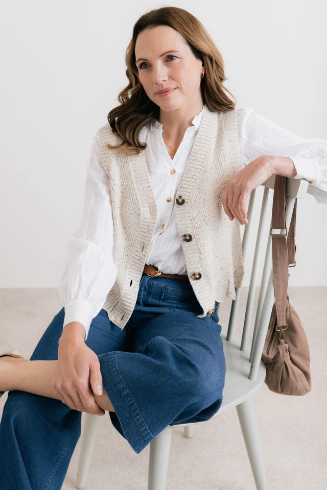 Débardeur en maille texturée Celandine - Matériels recyclés