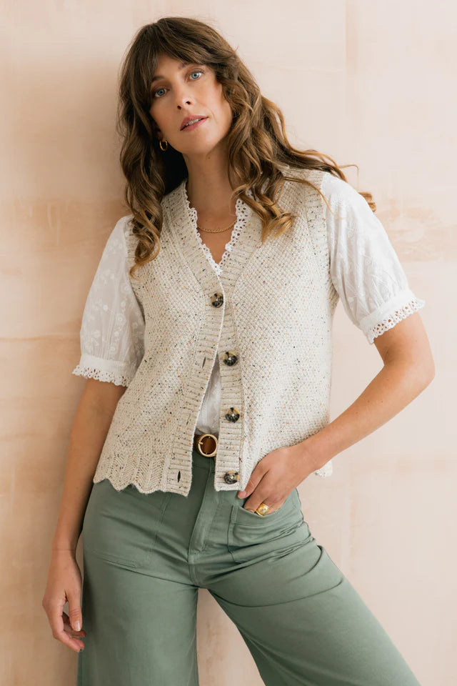 Débardeur en maille texturée Celandine - Matériels recyclés