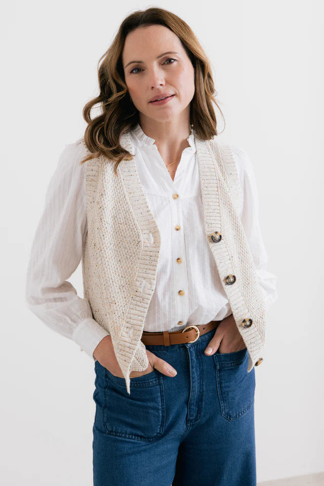 Débardeur en maille texturée Celandine - Matériels recyclés