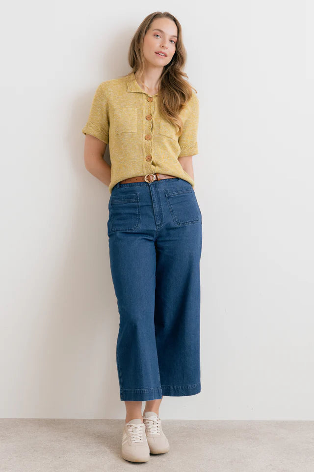 Cardigan en tricot à manches courtes Phoebe - En coton biologique