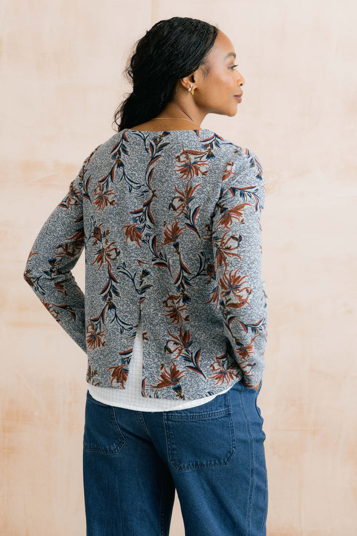 Chandail à imprimé floral - En maille recyclée extensible