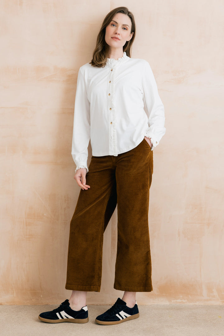 Chemise classique Sage - En mélange de coton biologique