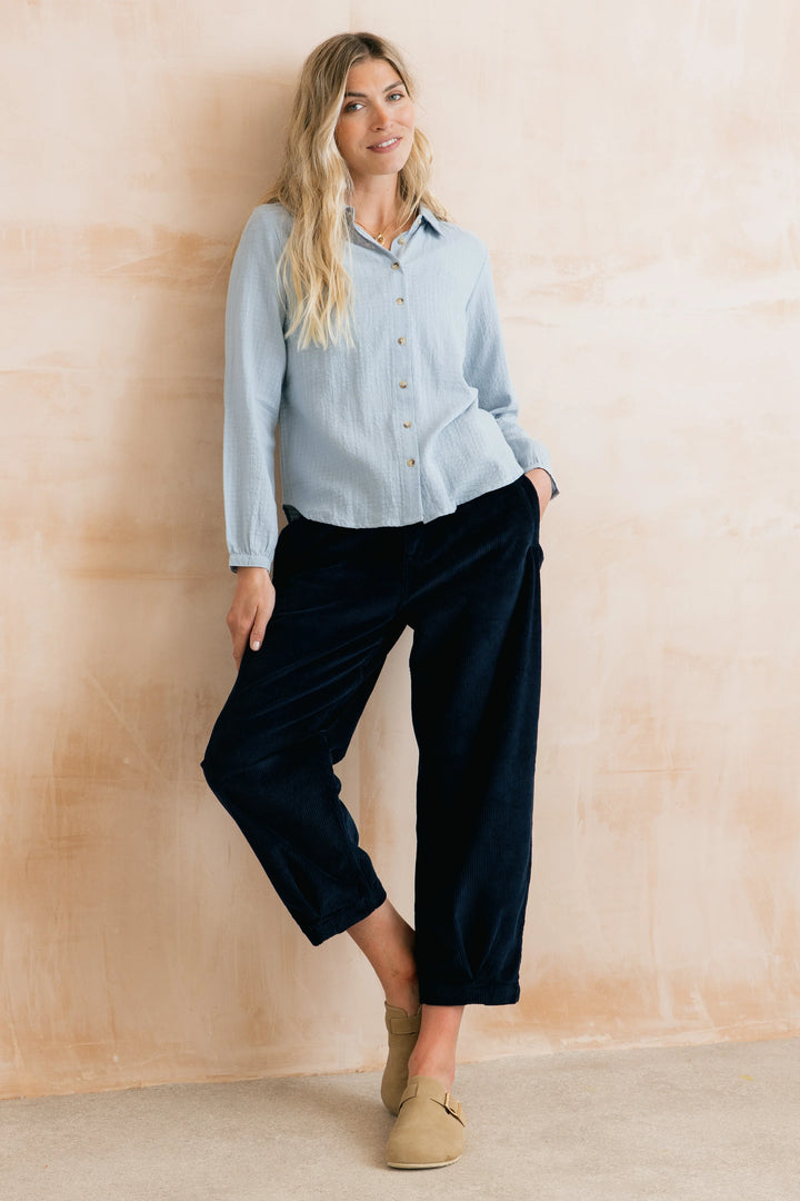 Chemise boutonnée à carreaux Ana - En pur coton biologique