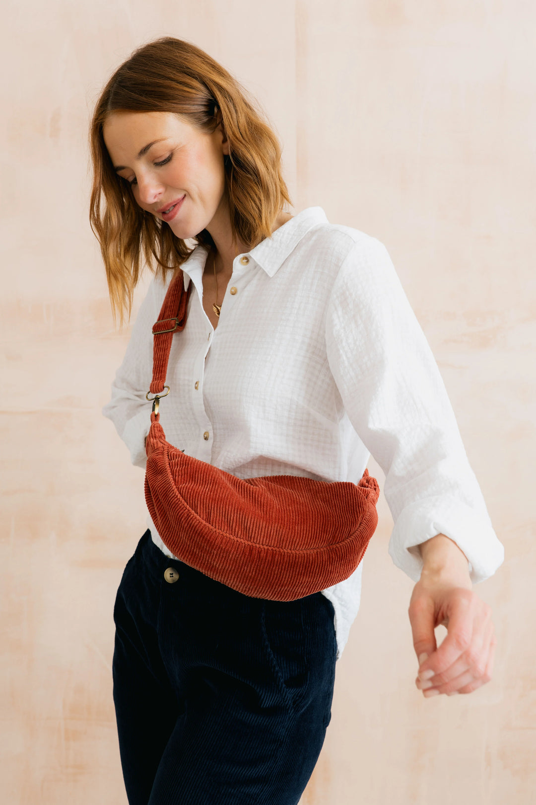 Chemise boutonnée à carreaux Ana - En pur coton biologique