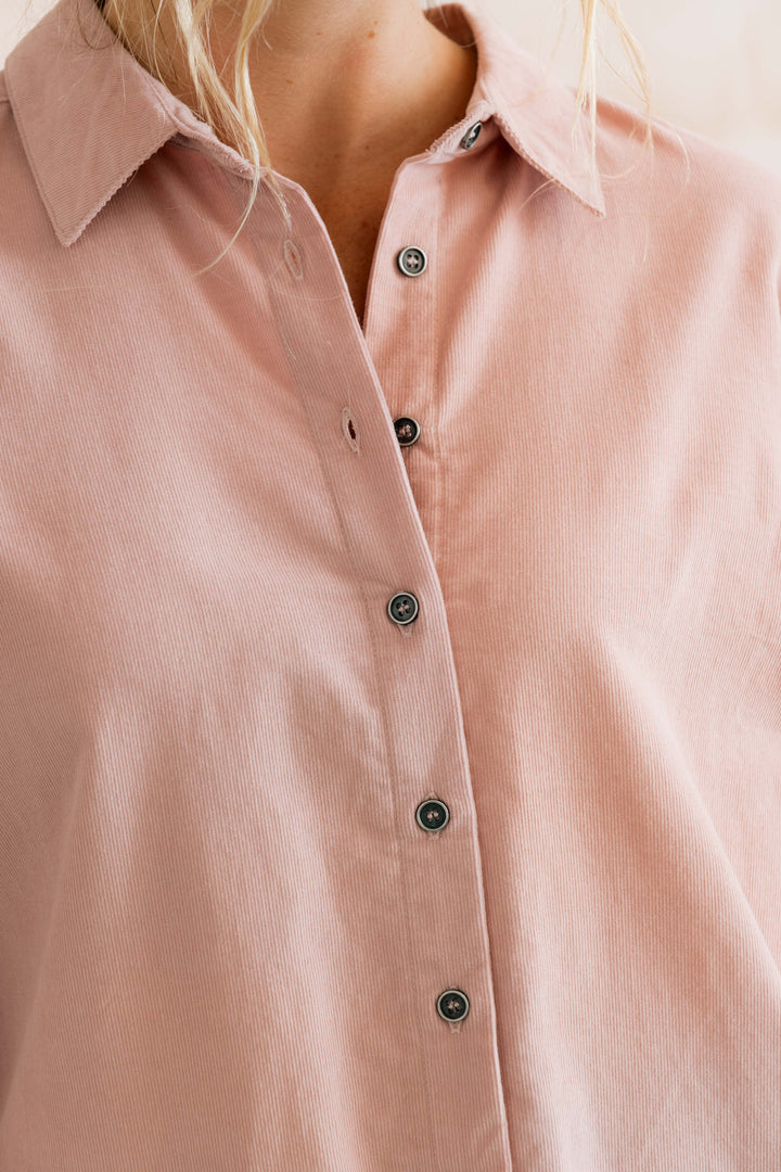 Chemise boutonnée en velours Ana - De pur coton biologique