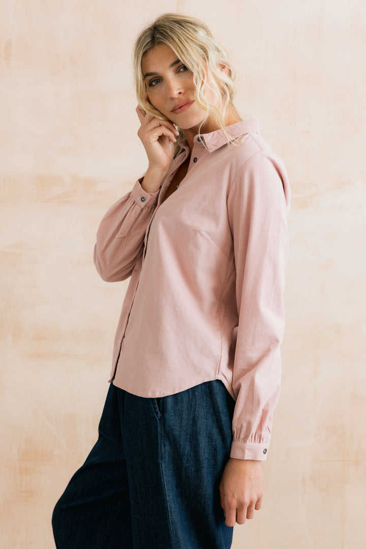 Chemise boutonnée en velours Ana - De pur coton biologique