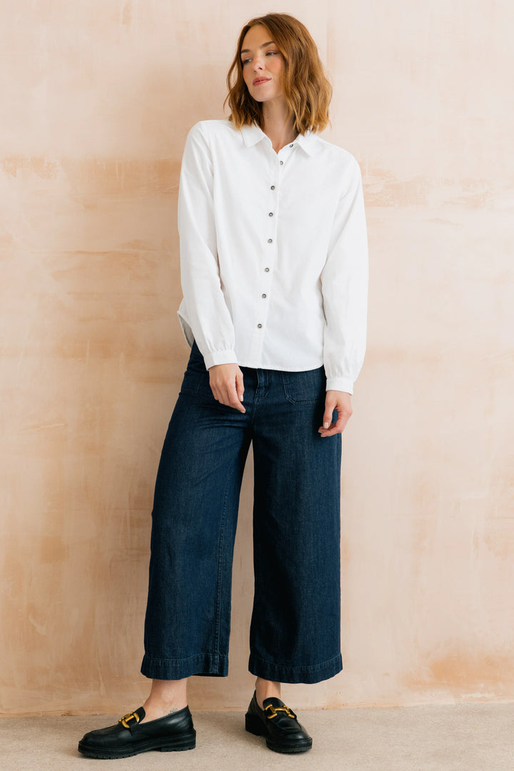 Chemise boutonnée en velours Ana - De pur coton biologique