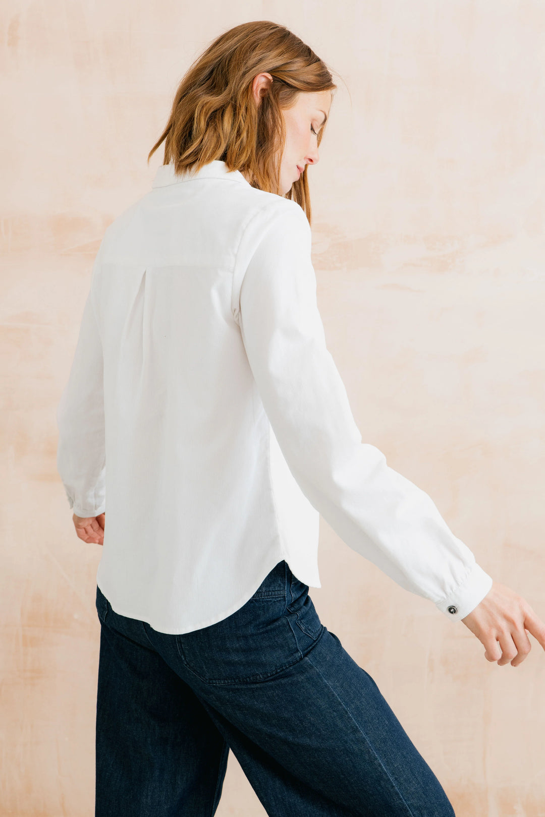 Chemise boutonnée en velours Ana - De pur coton biologique
