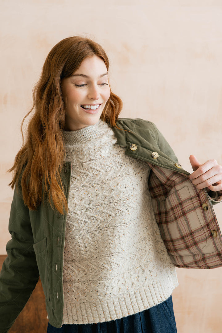 Blouson matelassé réversible Scarlett - En lyocell et coton biologique