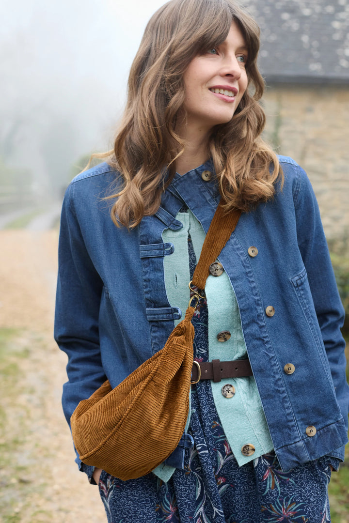 Blouson boutonné Docklands - En denim extensible à col montant