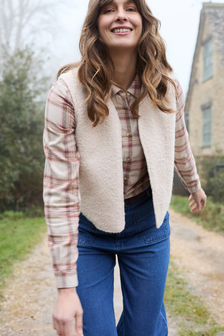 Veste sans manches réversible Pavilion - En maille bouclée et coton biologique