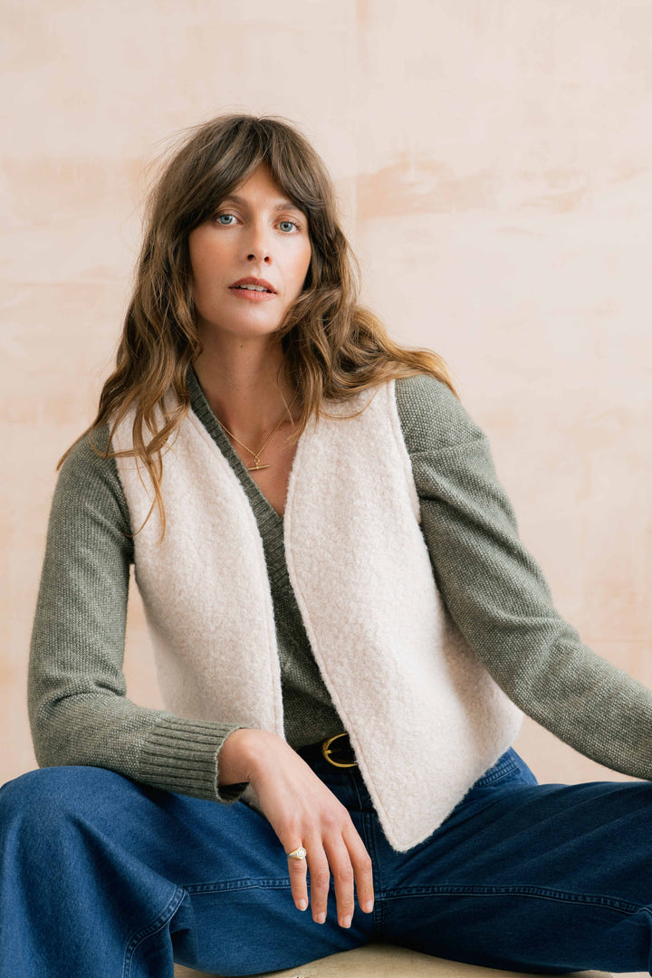 Veste sans manches réversible Pavilion - En maille bouclée et coton biologique