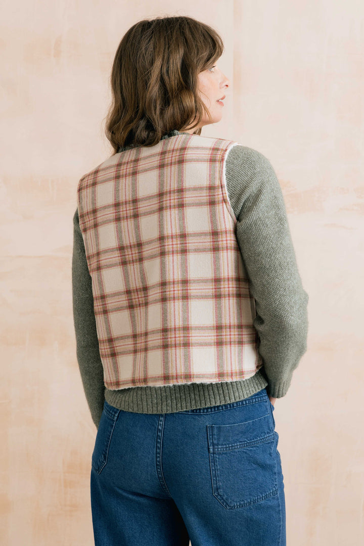 Veste sans manches réversible Pavilion - En maille bouclée et coton biologique