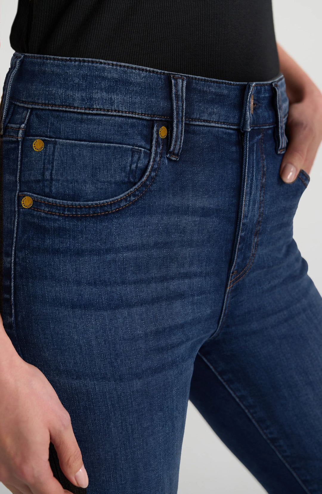 Jeans skinny à taille confort Abby - Mélange de coton
