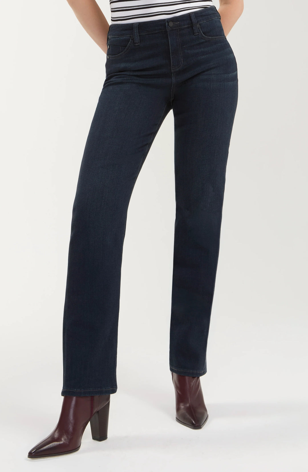 Jeans droit Kennedy - À jambe droite et taille mi-haute en denim écoresponsable