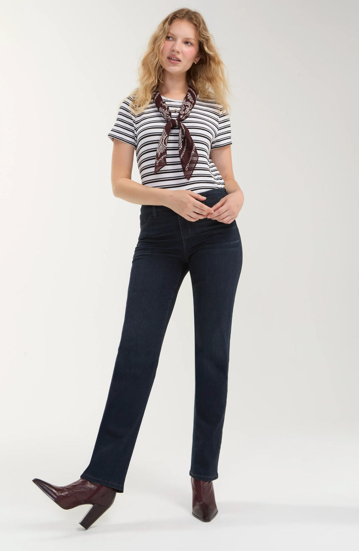 Jeans droit Kennedy - À jambe droite et taille mi-haute en denim écoresponsable