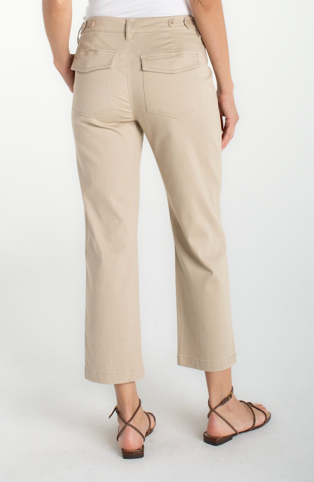 Pantalon à jambe droite et longueur cheville - Structuré et confortable