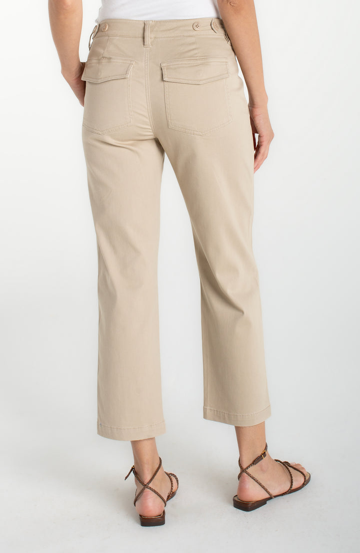 Pantalon à jambe droite et longueur cheville - Structuré et confortable