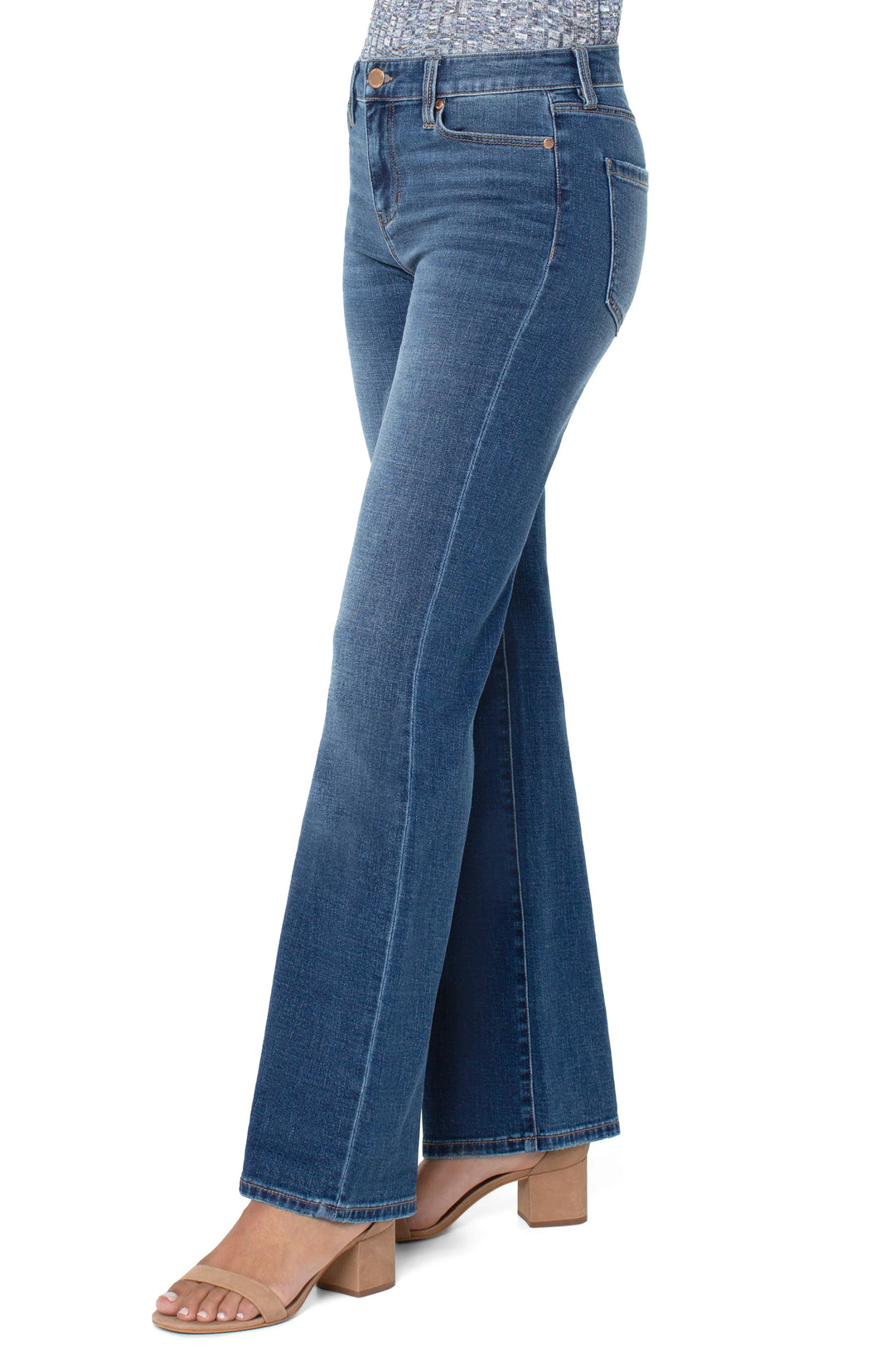 Jean bootcut taille mi-haute Lucy