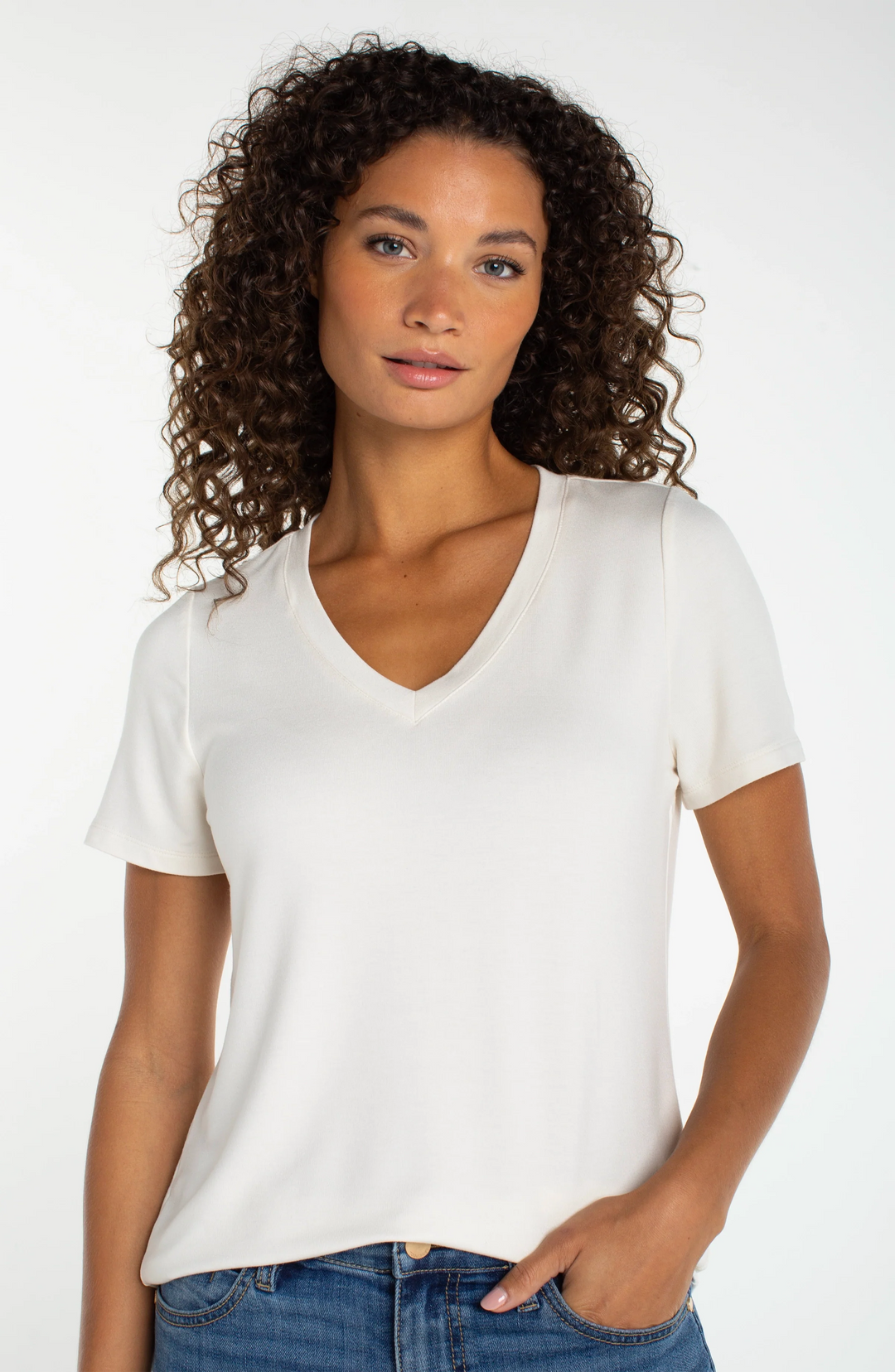 T-shirt en tricot col V