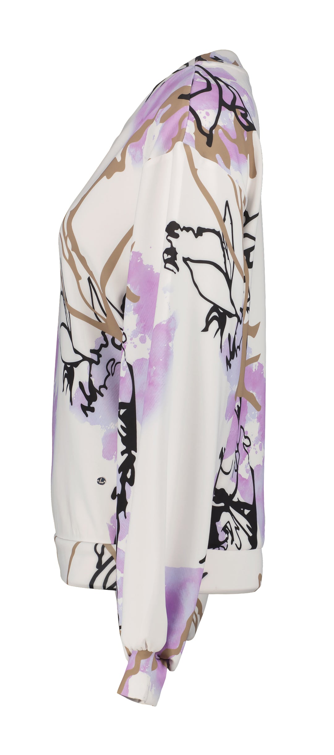 Pull à imprimé floral – Extensible et écoresponsable