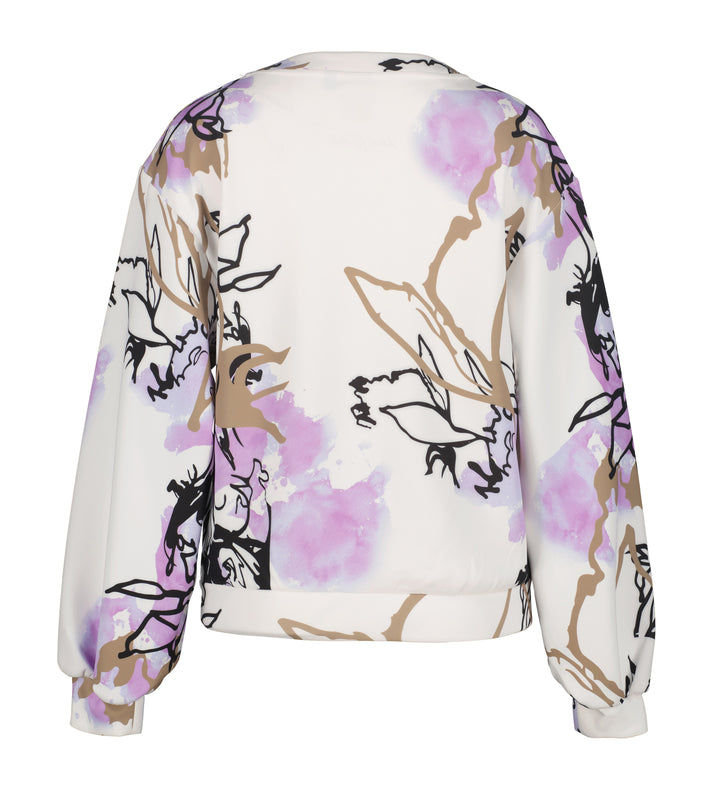 Pull à imprimé floral – Extensible et écoresponsable