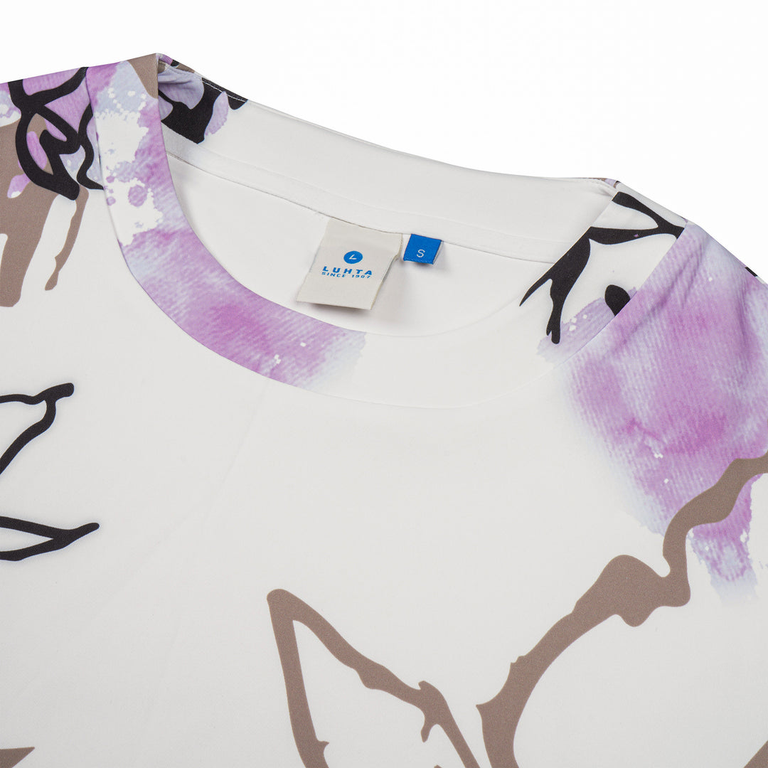 Pull à imprimé floral – Extensible et écoresponsable