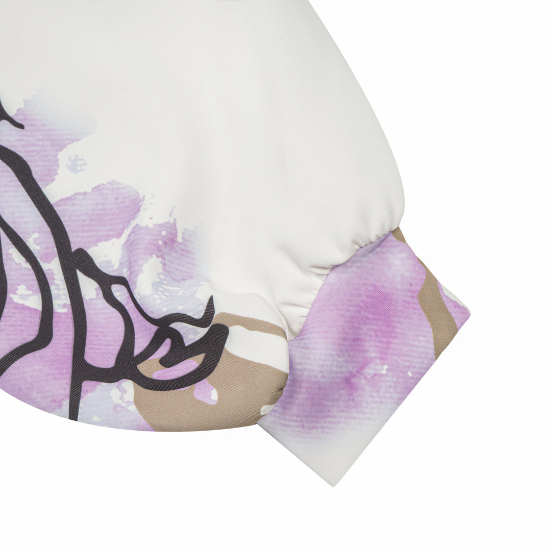 Pull à imprimé floral – Extensible et écoresponsable