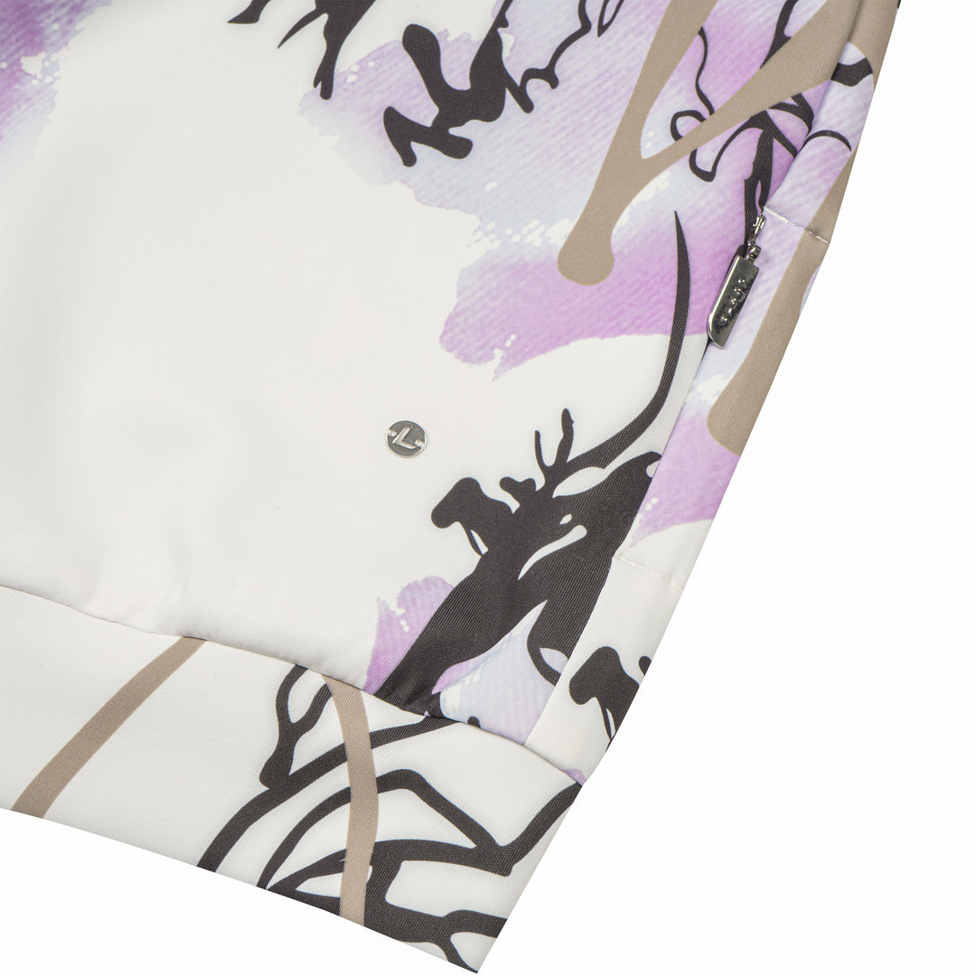 Pull à imprimé floral – Extensible et écoresponsable