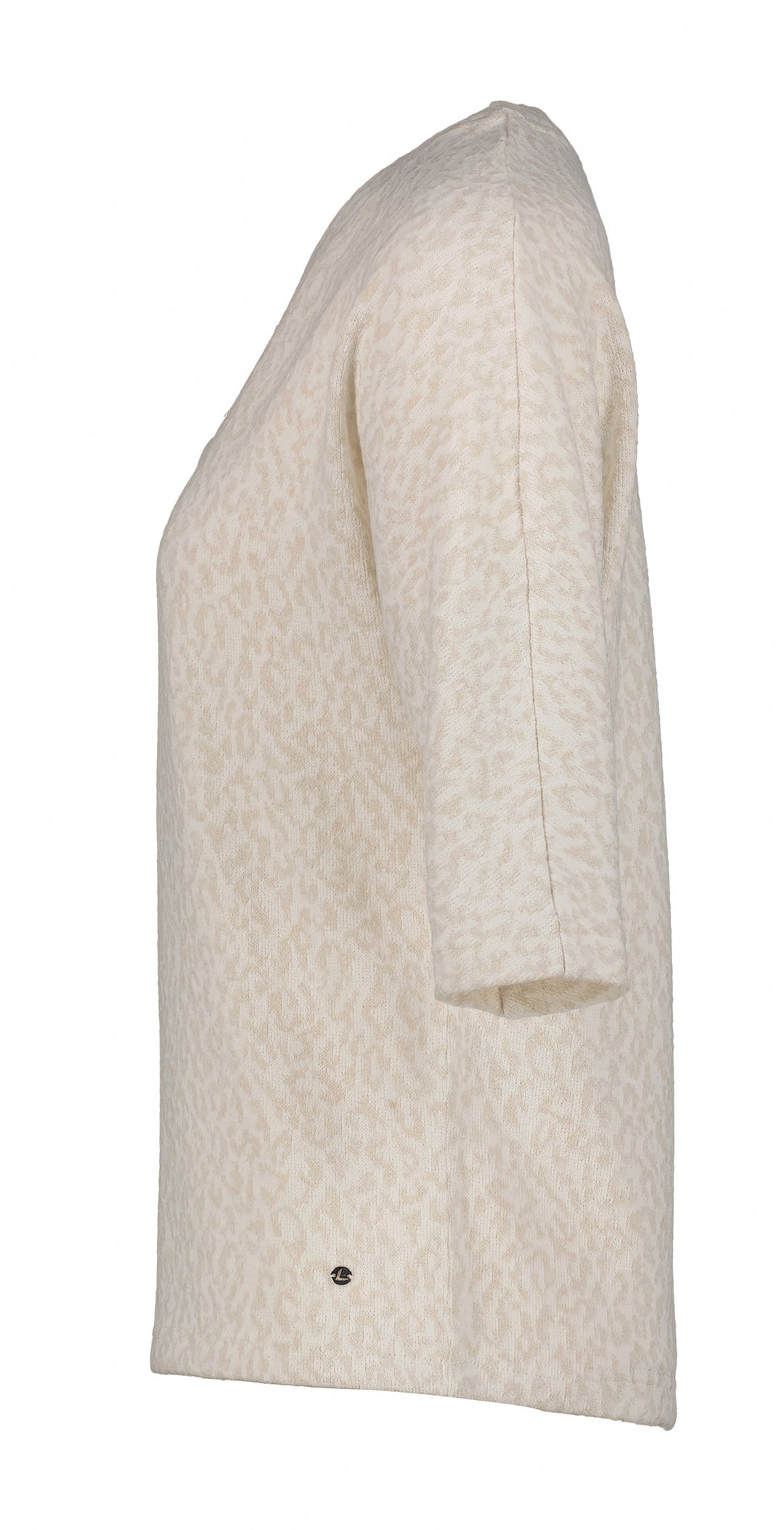 Haut à manches mi-longues Eurasaari – Texture jacquard et col en V