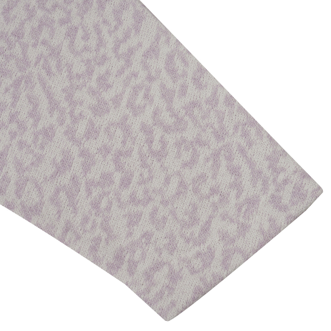 Haut à manches mi-longues Eurasaari – Texture jacquard et col en V