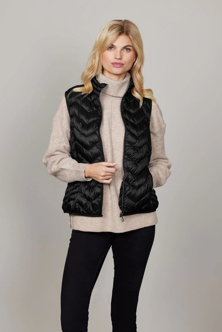 Veste sans manches matelassée en duvet Louise - Ultra-légère au style moderne