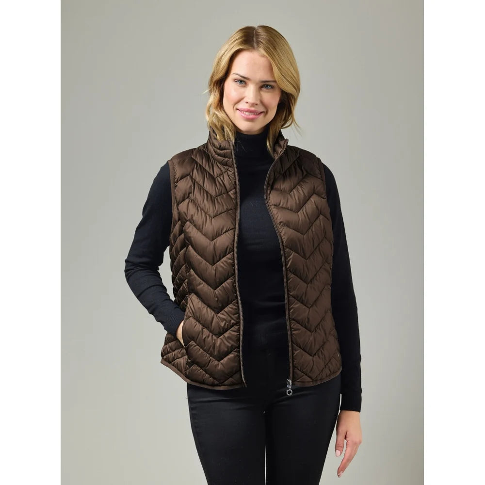 Veste sans manches matelassée en duvet Louise - Ultra-légère au style moderne